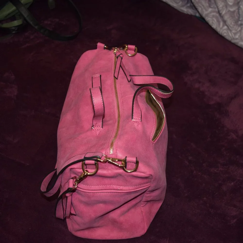 Pink Faux Leather Purse - Picture 9 of 14